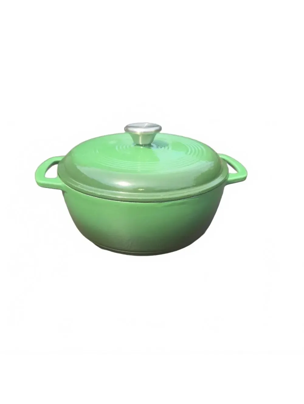 2.5 QT Enameled Cast Iron Dutch Oven with Lid Nonstick Cookware for Baking Green